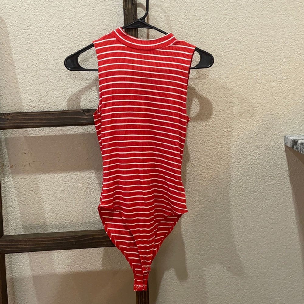 Striped bodysuit